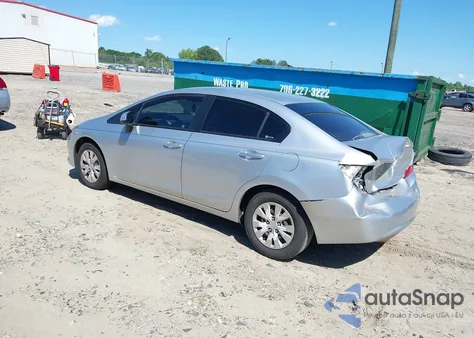 2012 Honda Civic Lx из США, поврежденный, VIN 2HGFB2F57CH602477